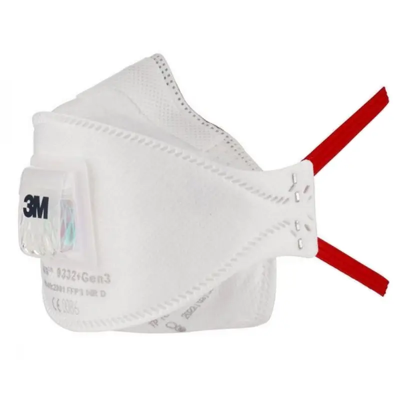 3M Aura 9332+ Gen3 vouw-stofmasker FFP3 NR D V met uitademventiel