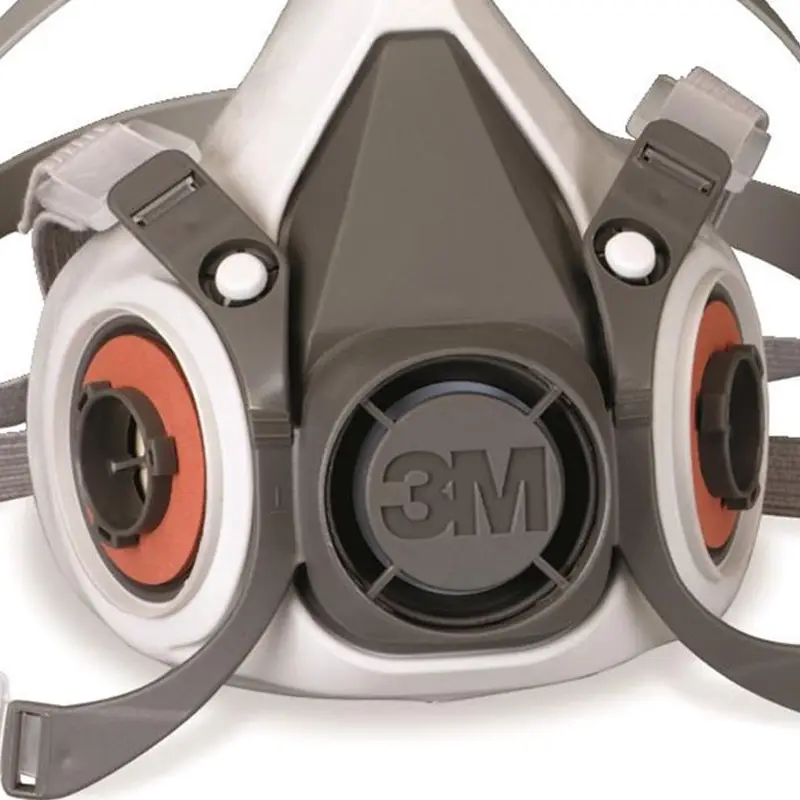 3M 6000 serie halfgelaatsmasker elastomeer dubbele filter