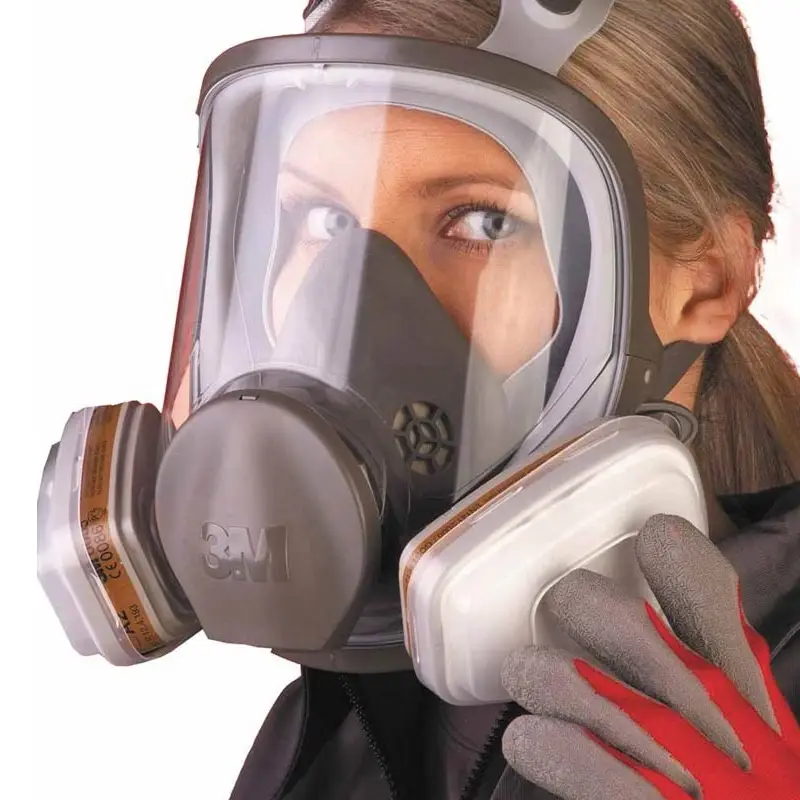 3M 6000 serie volgelaatsmasker elastomeer met dubbele filter