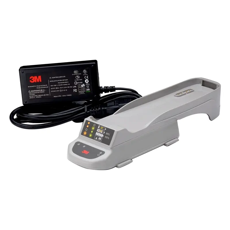3M Versaflo TR-641E laadstation enkelvoudig met voeding voor TR-600 aanblaasfiltersysteem
