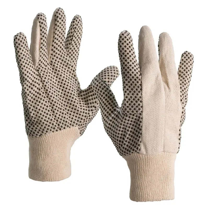 Handschoen katoen met PVC polkadots algemeen gebruik
