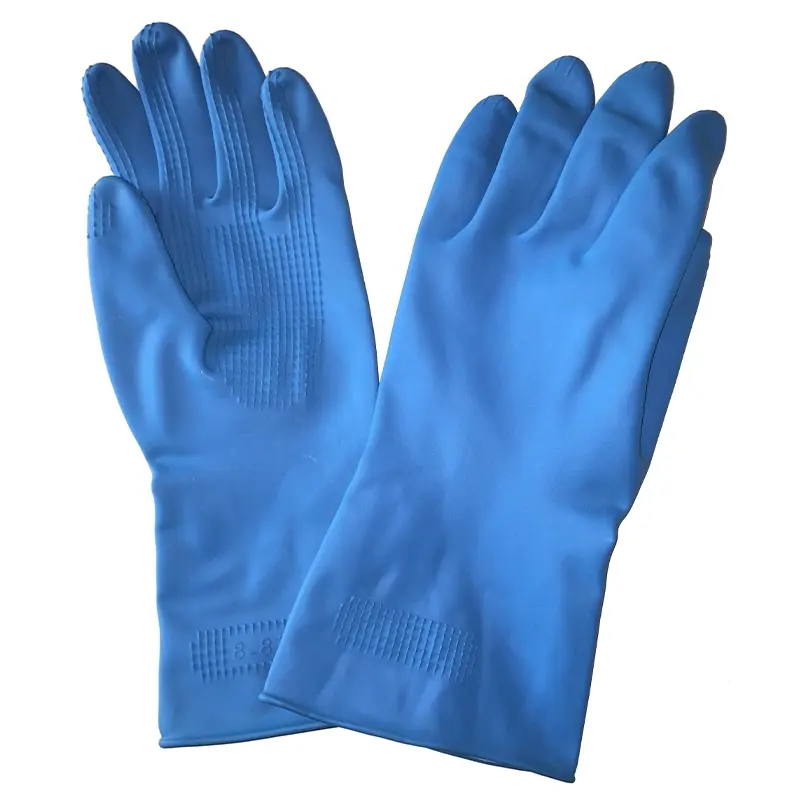 DPL Blue Grip handschoen latex chemiebestendig