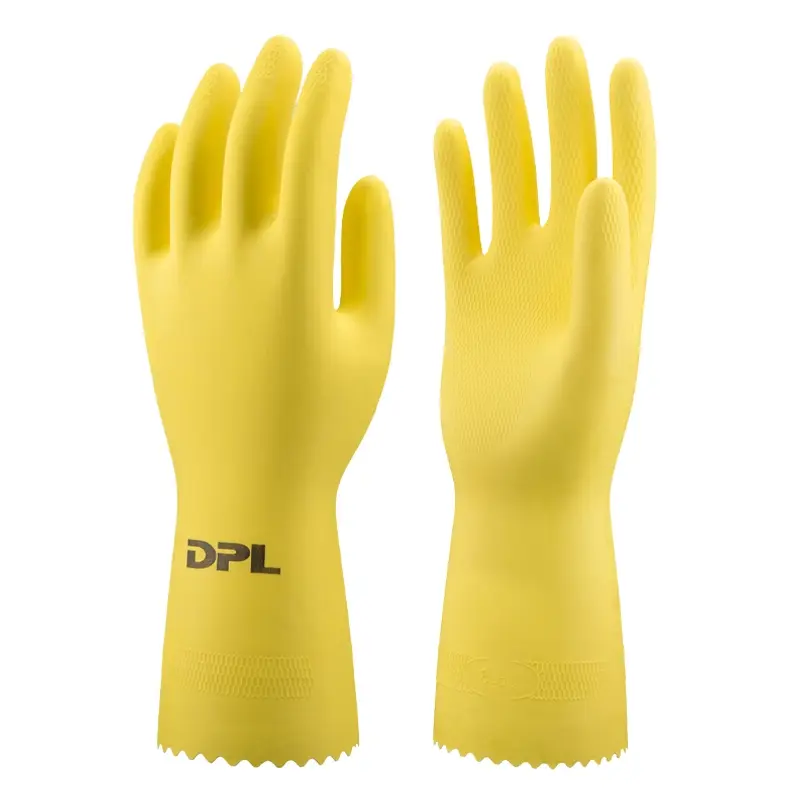 DPL Nova 38 handschoen latex chemiebestendig geel