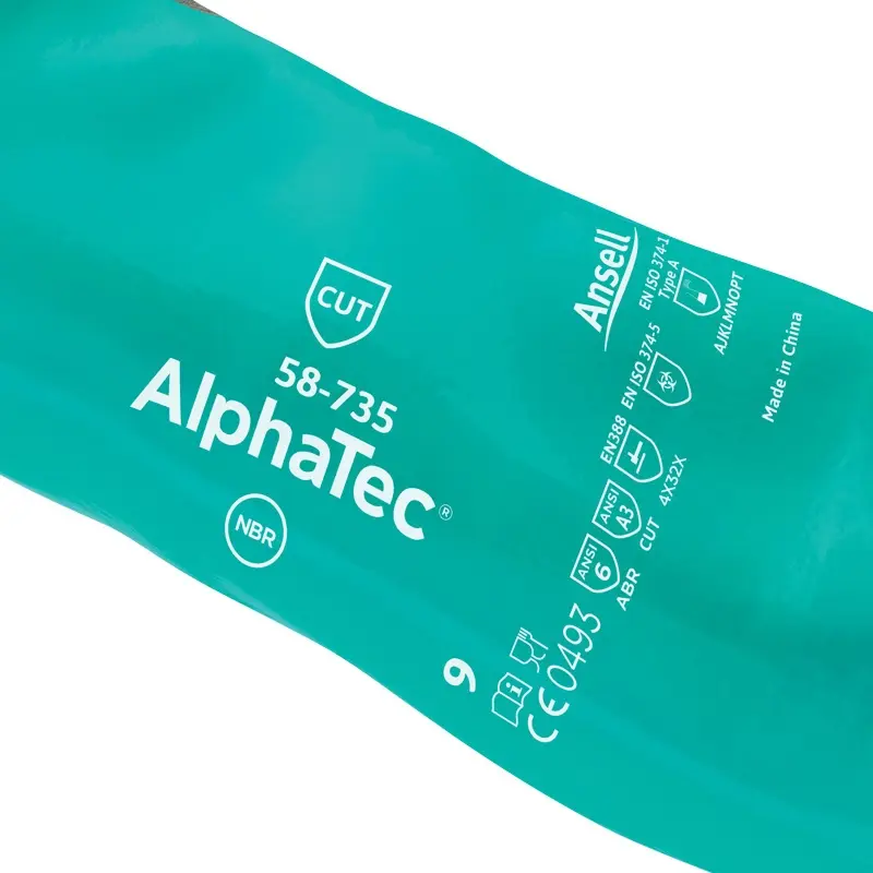Ansell AlphaTec 58-735 handschoen nitril snij- en chemiebestendig