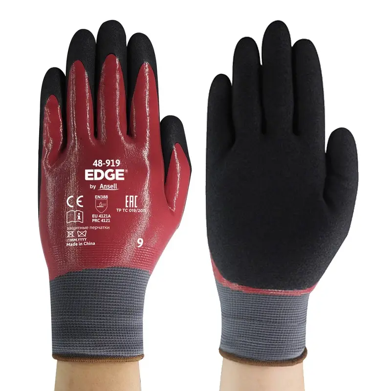 Ansell Edge 48-919 handschoen nitril mechanische bescherming