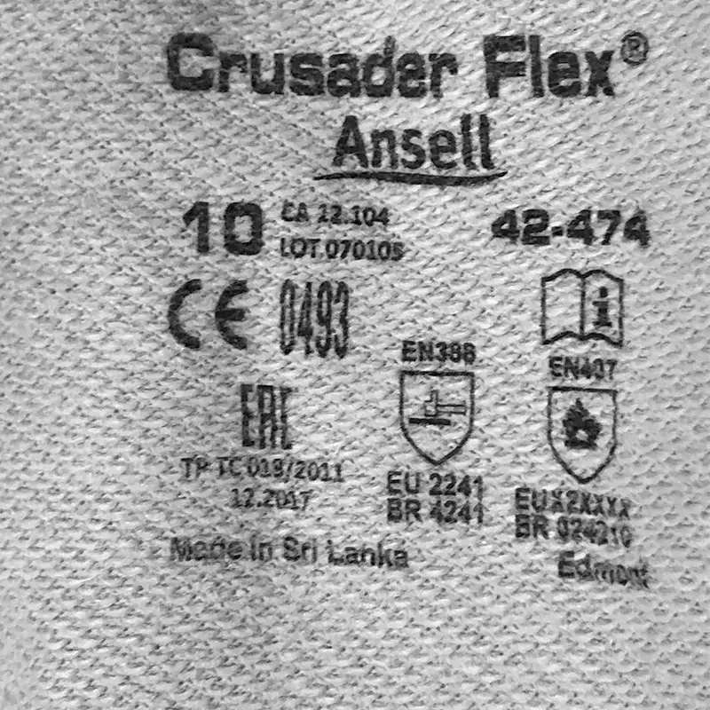 Ansell Crusader Flex 42-474 handschoen katoen hittebestendig