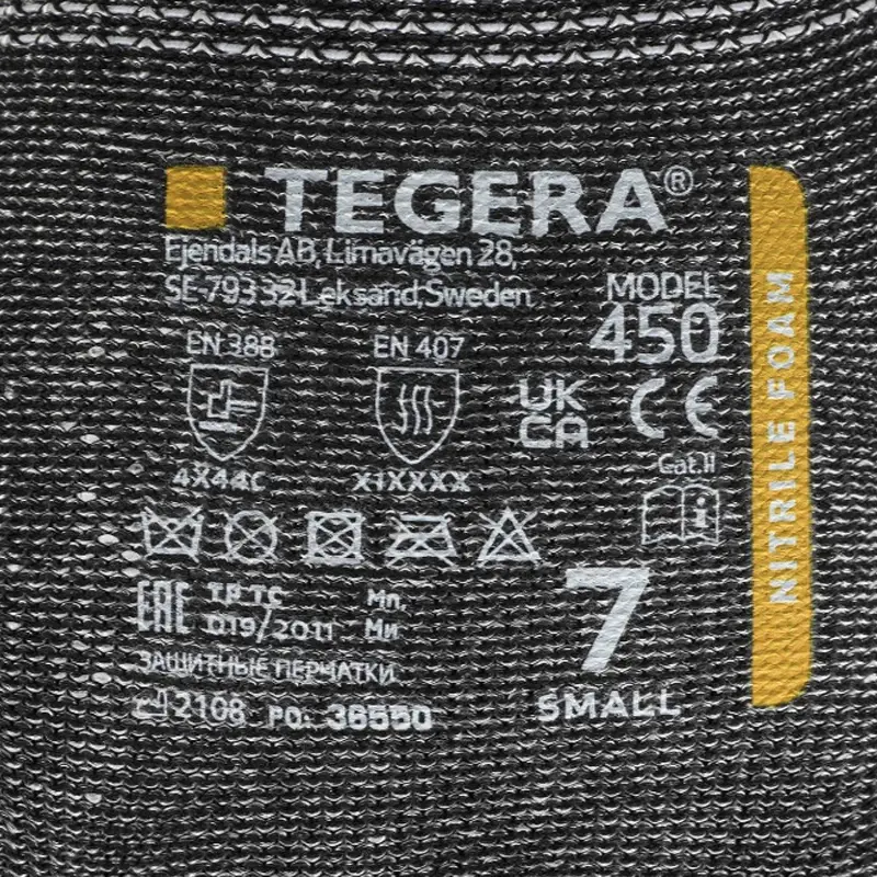 Ejendals Tegera 450 handschoen nitril snijbestendig