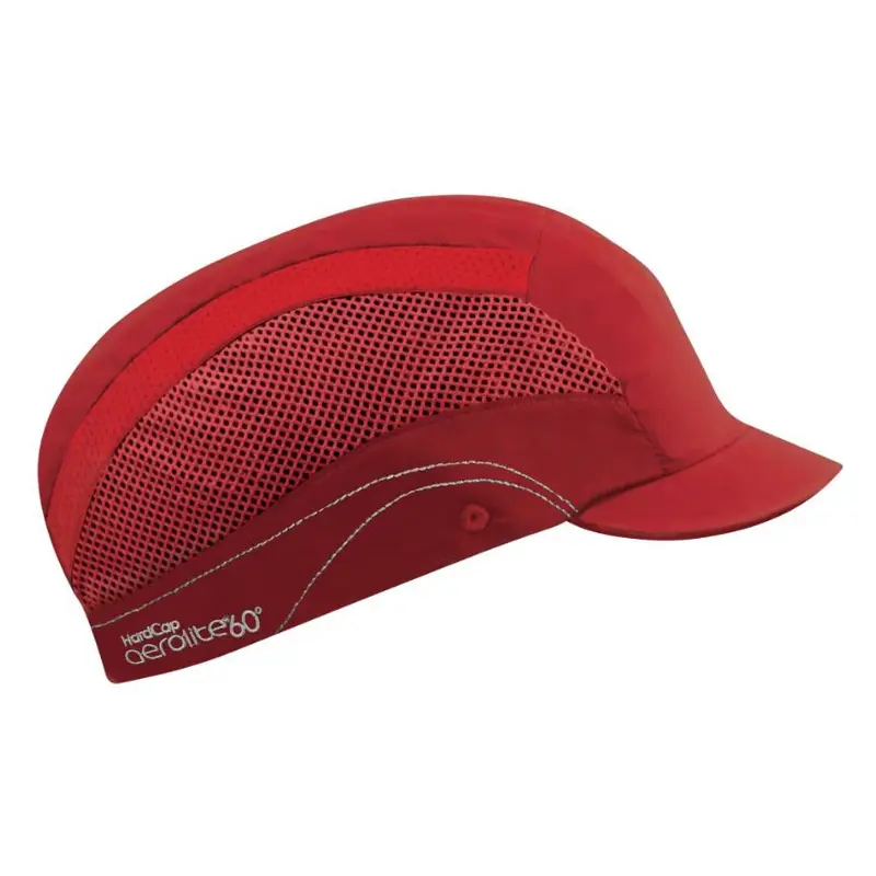 JSP HardCap Aerolite 60 stootpet met micro klep 25 mm rood