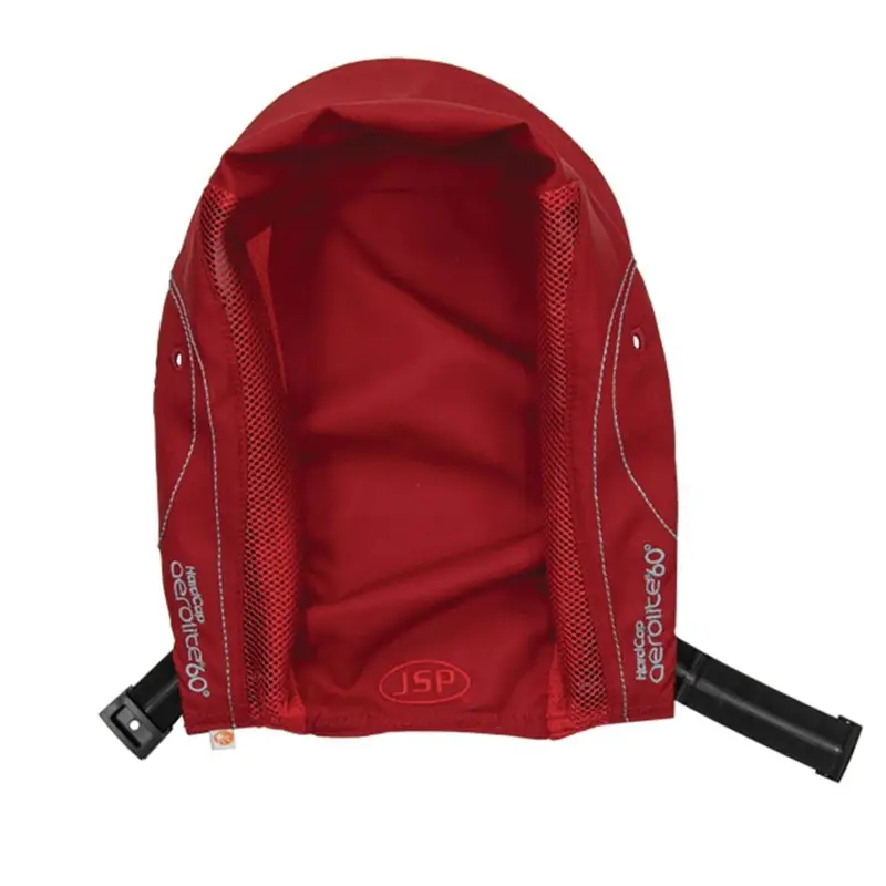 Hoes voor JSP HardCap Aerolite 60 stootpet micro klep 25 mm rood