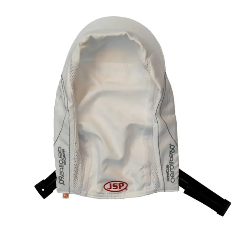Hoes voor JSP HardCap Aerolite 60 stootpet micro klep 25 mm wit