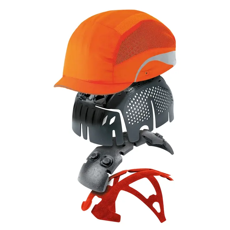 JSP HardCap Aerolite stootpet HDPE micro klep 25 mm fluo geel