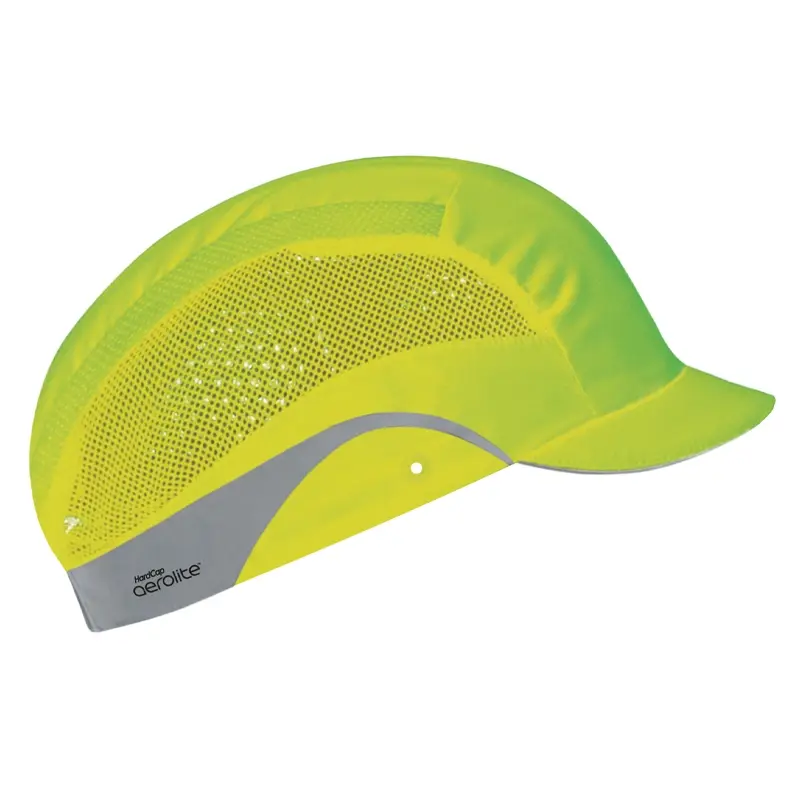 JSP HardCap Aerolite stootpet HDPE micro klep 25 mm fluo geel