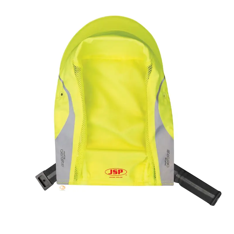 Hoes voor JSP HardCap Aerolite stootpet micro klep 25 mm fluo geel