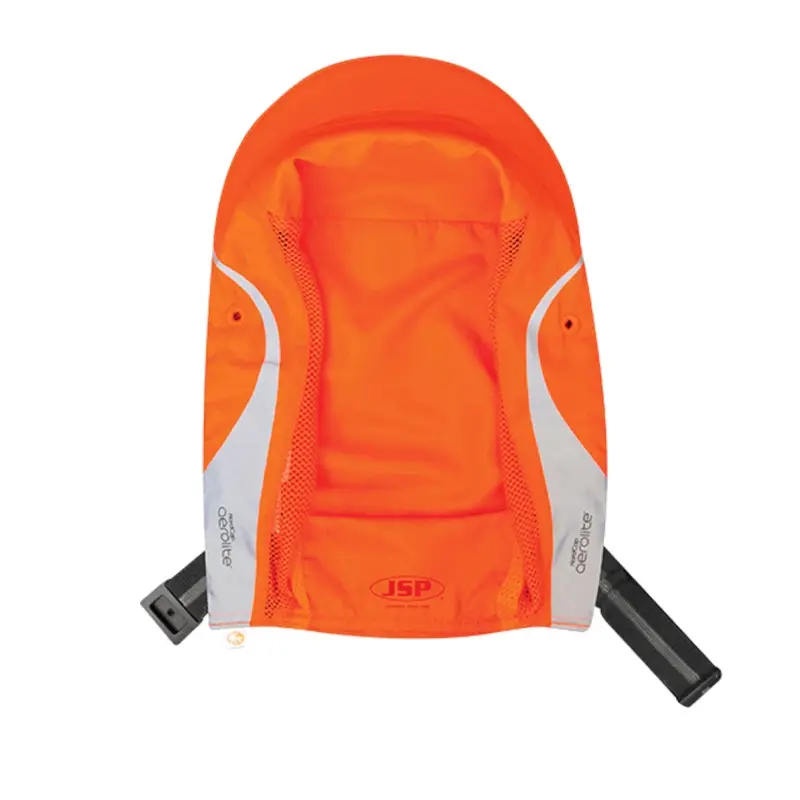 Hoes voor JSP HardCap Aerolite stootpet micro klep 25 mm fluo oranje