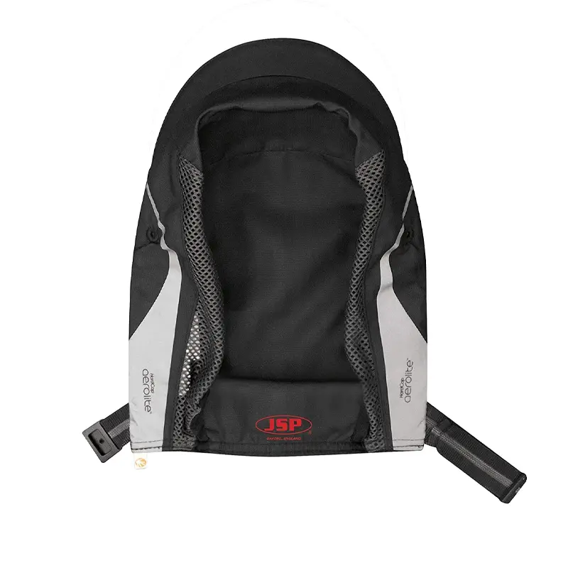 Hoes voor JSP HardCap Aerolite stootpet micro klep 25 mm zwart