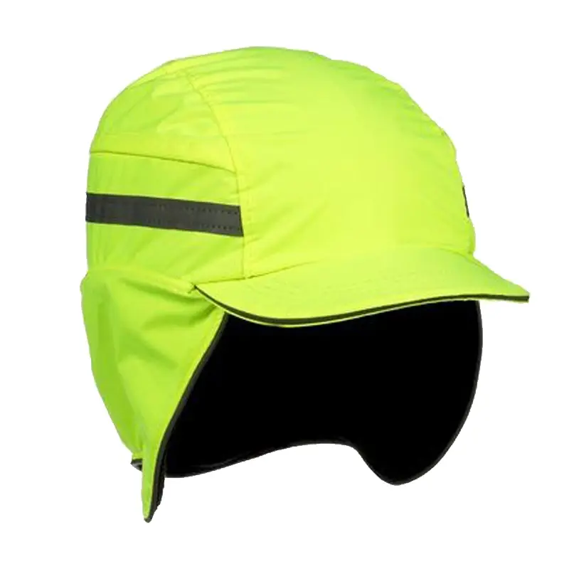 3M First Base 3 Winter stootpet ABS korte klep 55 mm fluo geel