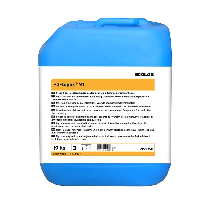 Ecolab P3-topax 91 neutraal desinfectiemiddel 19 kg