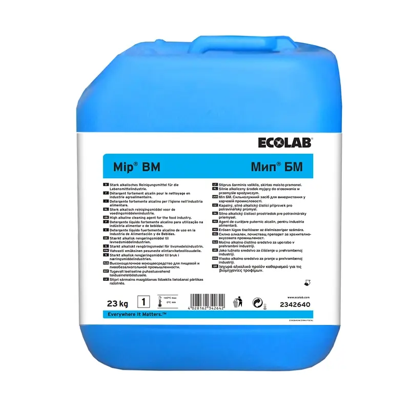 Ecolab Mip BM sterk alkalisch reinigingsmiddel CIP 23 kg