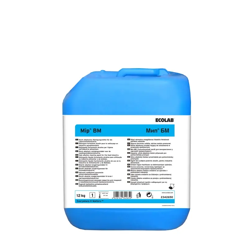 Ecolab Mip BM sterk alkalisch reinigingsmiddel CIP 12 kg