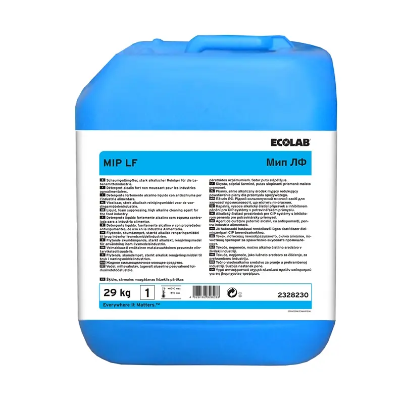 Ecolab MIP LF zeer sterk alkalisch reinigingsmiddel 29 kg