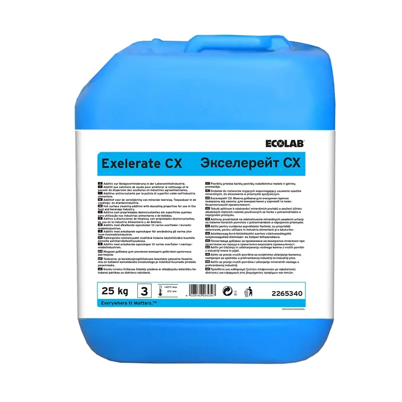 Ecolab Exelerate CX additief alkalische reinigingsoplossingen 25 kg