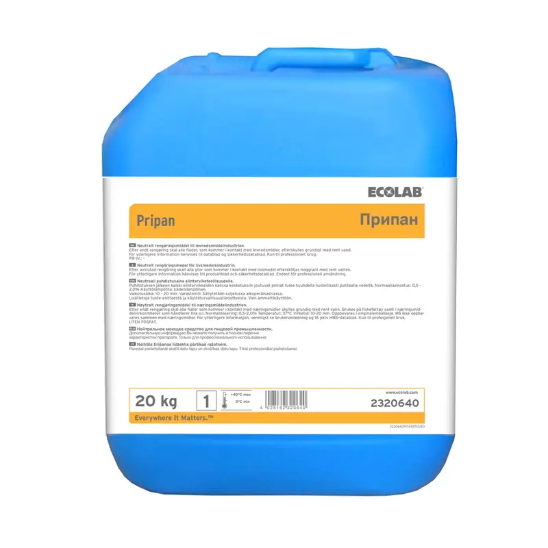 Ecolab Pripan neutraal reinigingsmiddel 20 kg