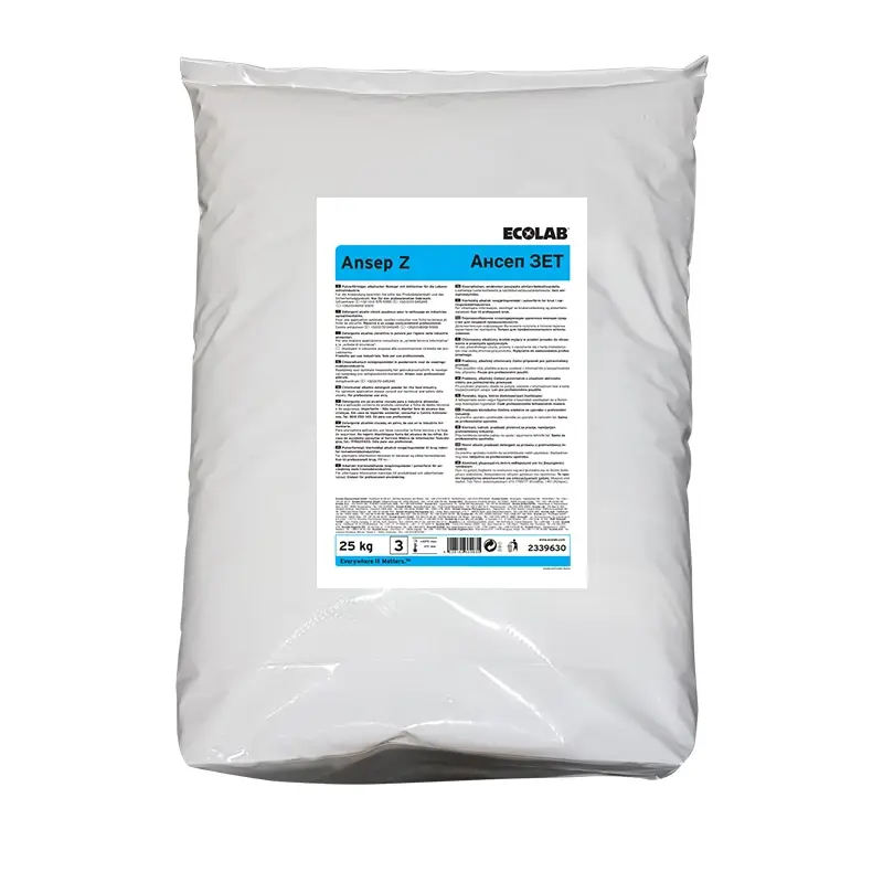 Ecolab Ansep Z licht alkalisch reinigingsmiddel 25 kg