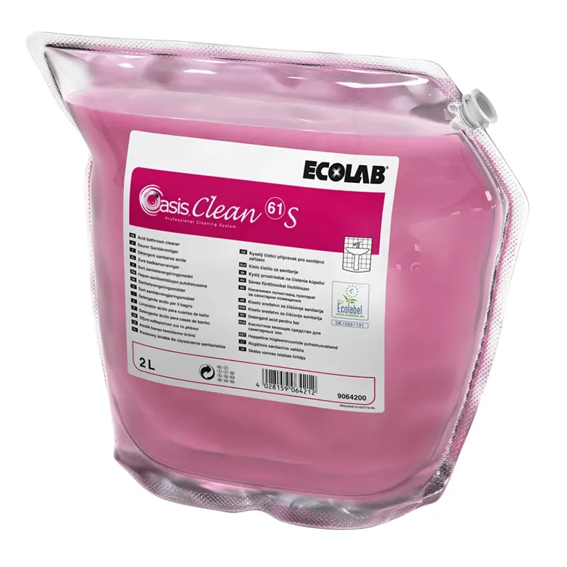 Ecolab Oasis Clean 61 S zure sanitairreiniger 2x2 liter