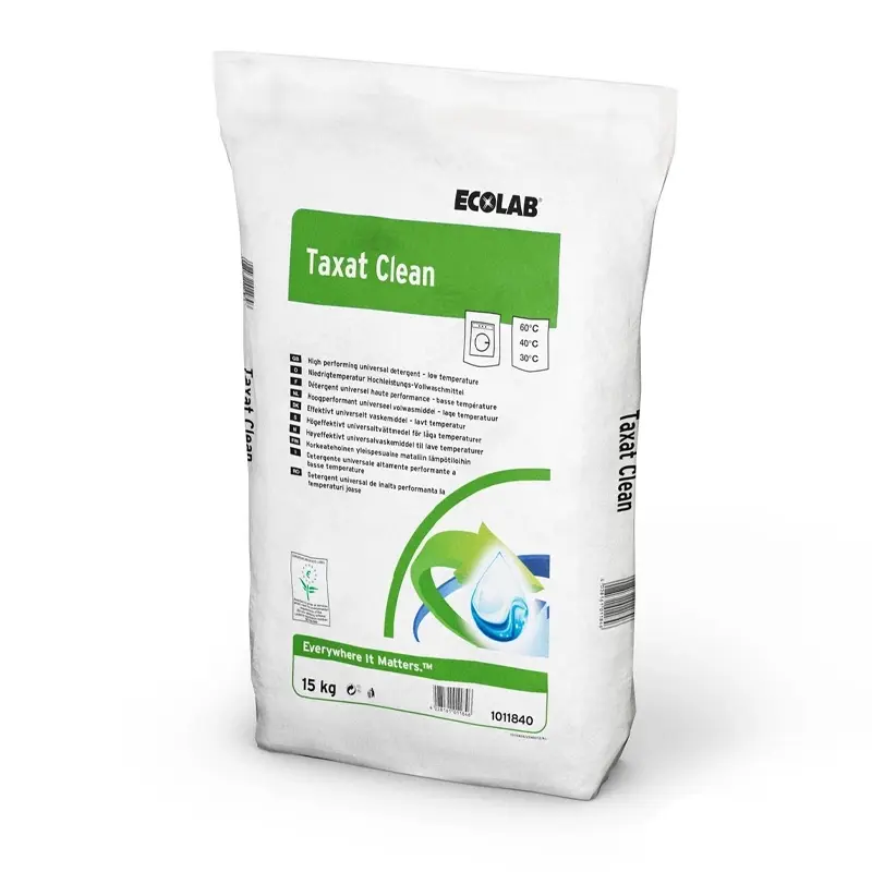 Ecolab Taxat Clean universeel wasmiddel zak 15 kg