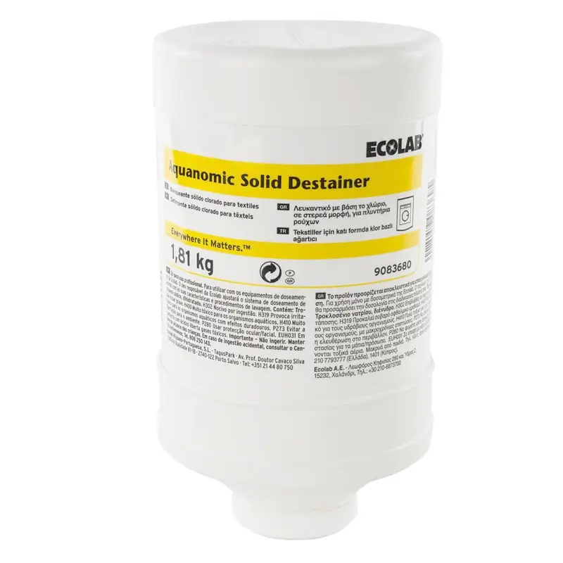 Ecolab Aquanomic Solid Destainer wasmiddel 1810 gr