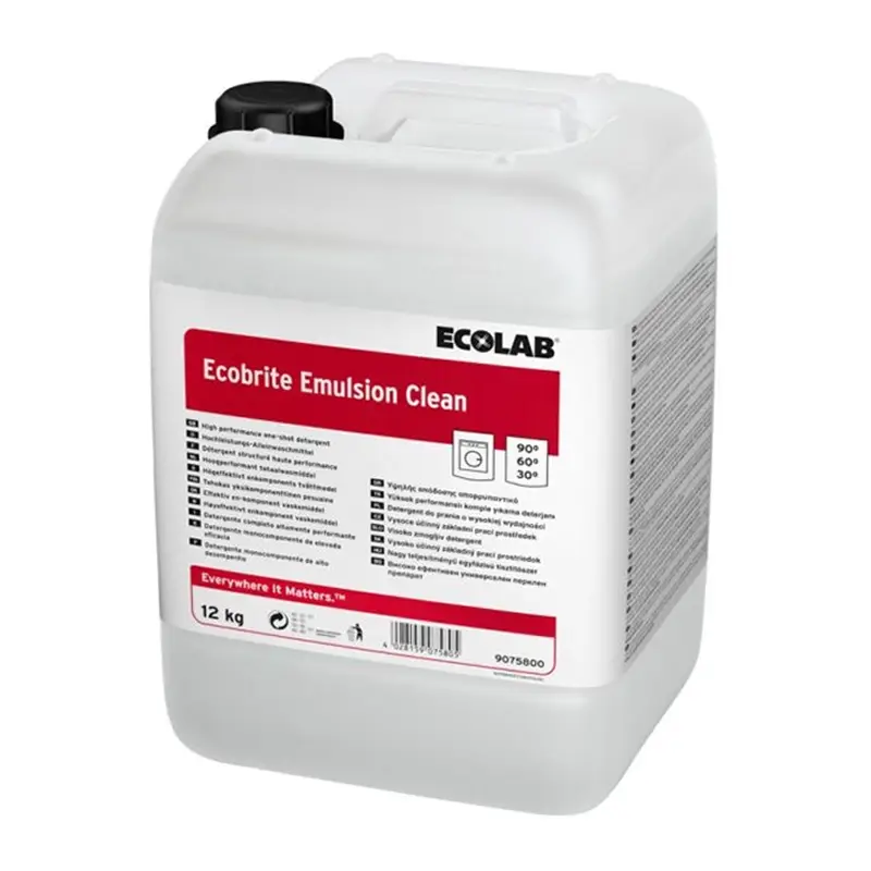 Ecolab Ecobrite Emulsion Clean alkalisch wasmiddel 12 kg
