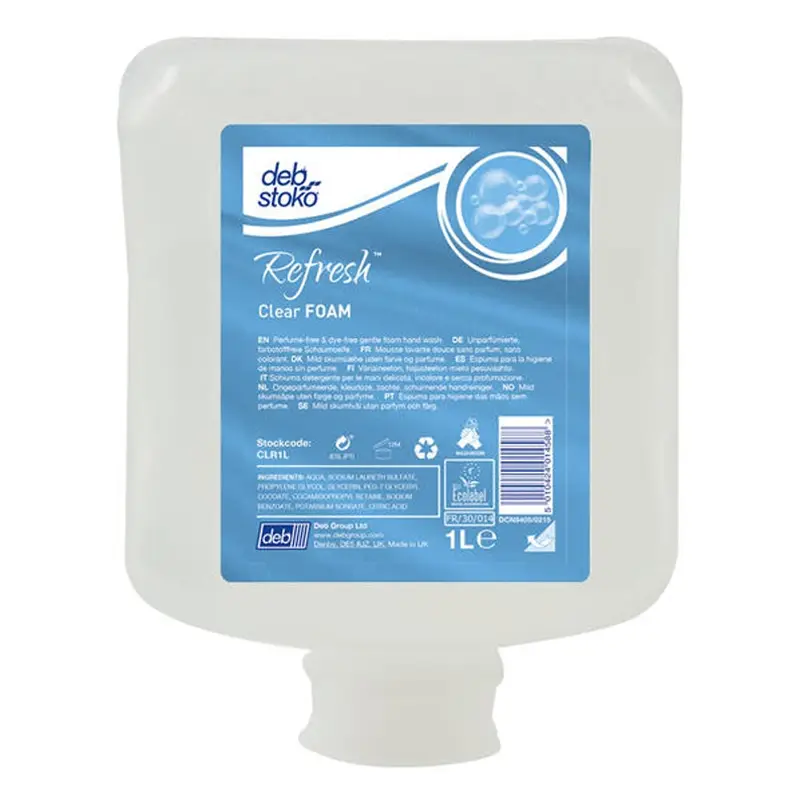 Deb Refresh Clear FOAM handzeep 1000 ml
