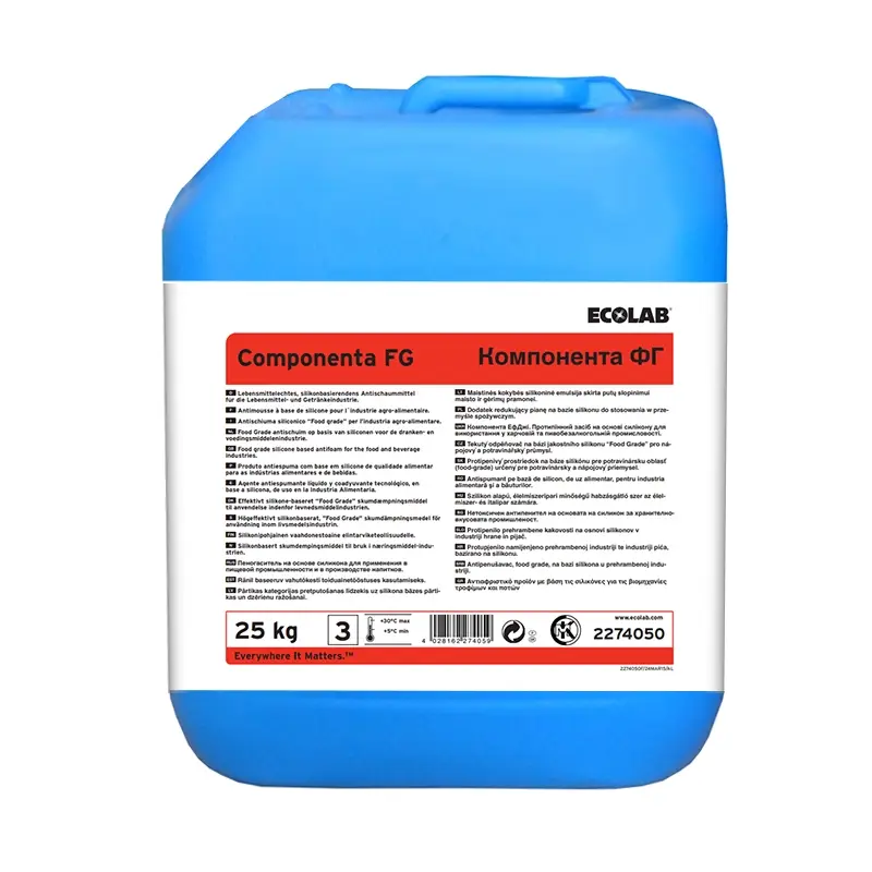 Ecolab Componenta FG foodgrade antischuimmiddel 25 kg