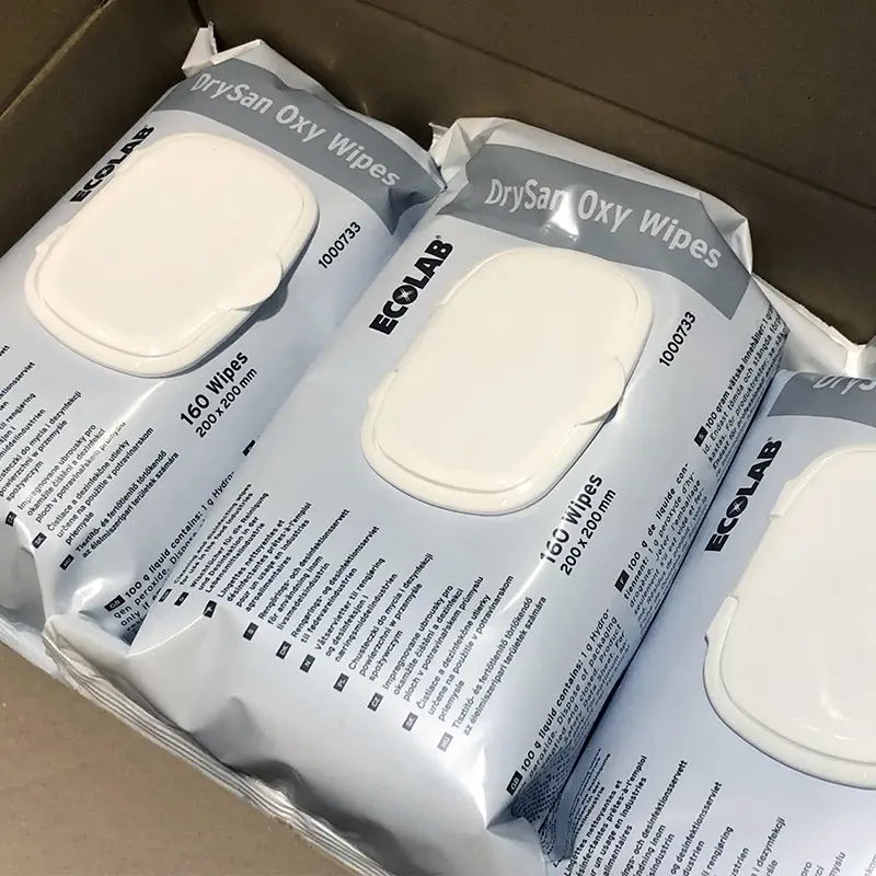 Ecolab DrySan Oxy Wipes reinigings- en desinfectiedoekjes blauw 700 stuks