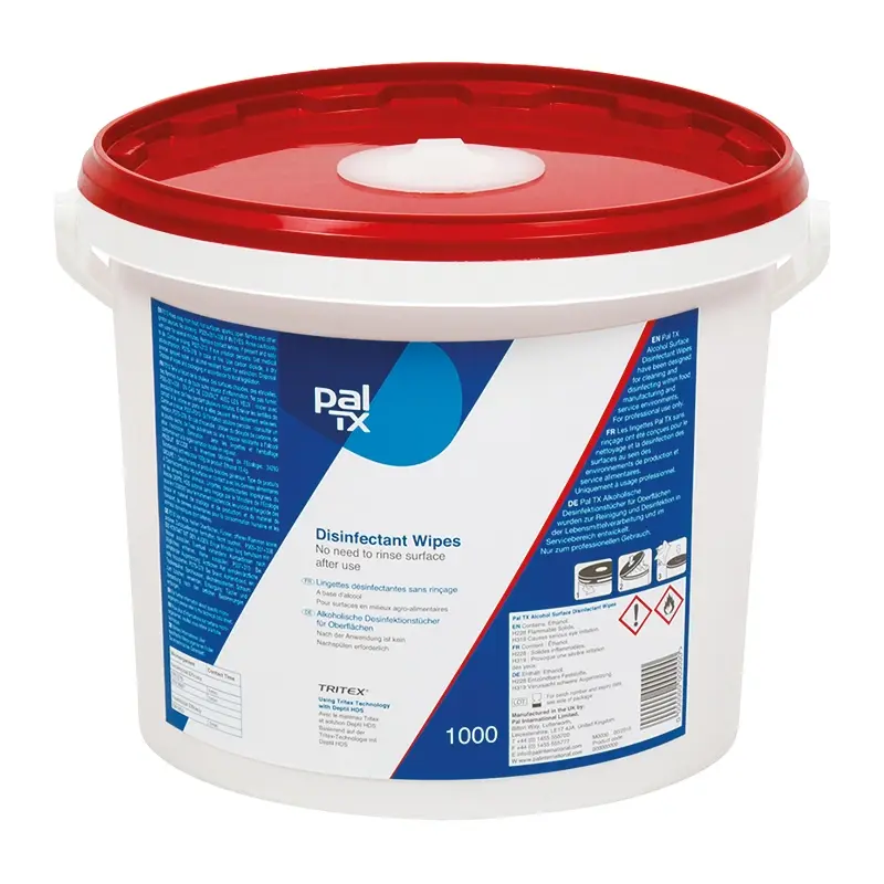 PAL TX IPA desinfectie wipes oppervlakken food safe emmer 1000 stuks