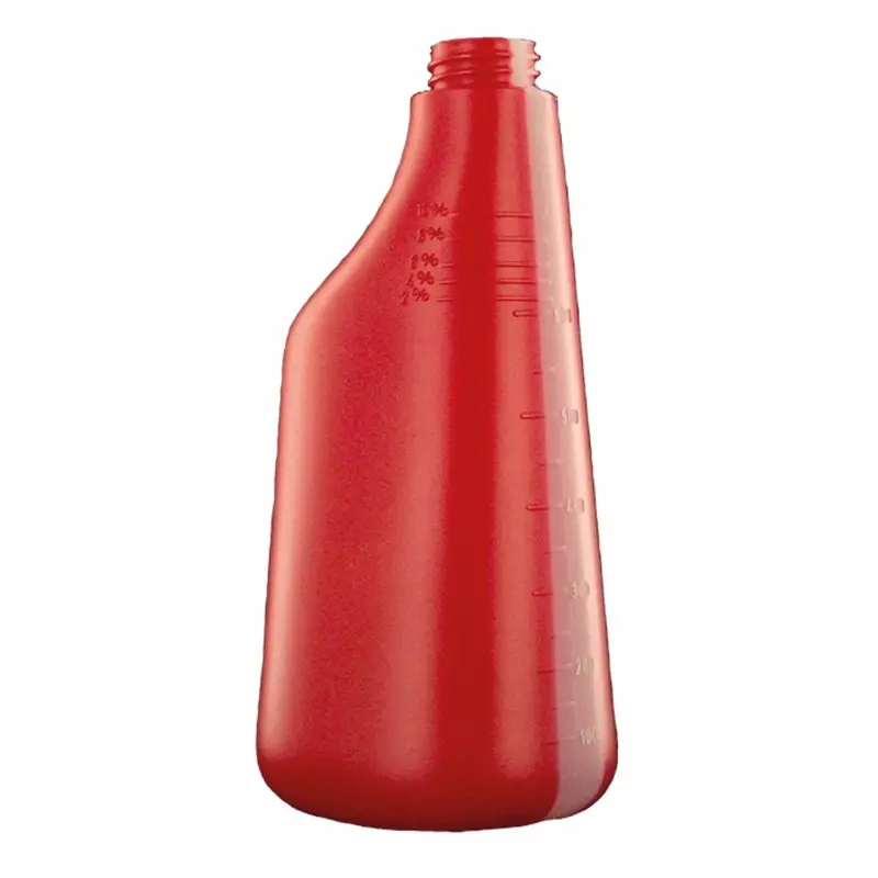 Fles PE 600 ml rood