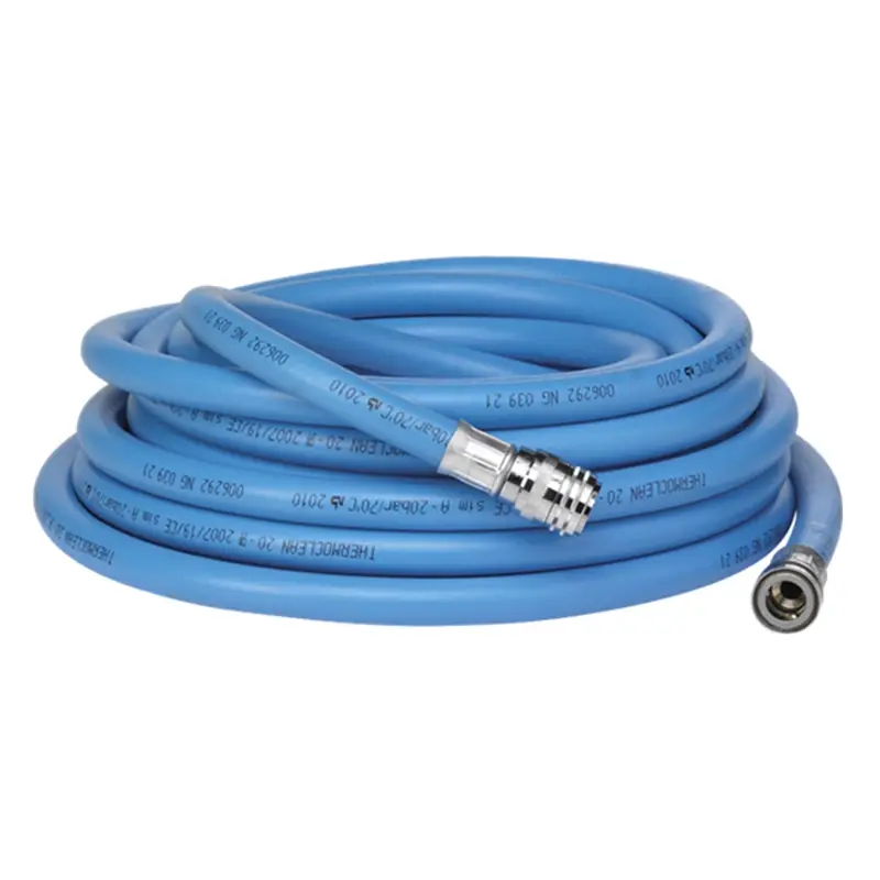 Vikan 93353 reinigingsslang warmwater met koppelingen blauw 10 meter