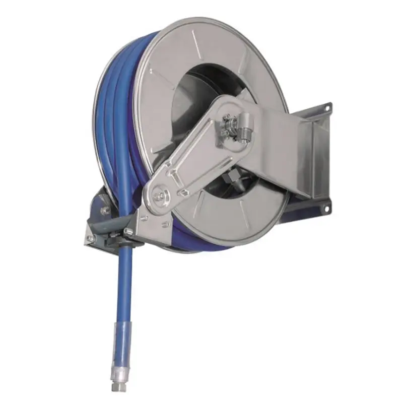 Slanghaspel RVS met 3/4'' slang en 2 m toevoerslang