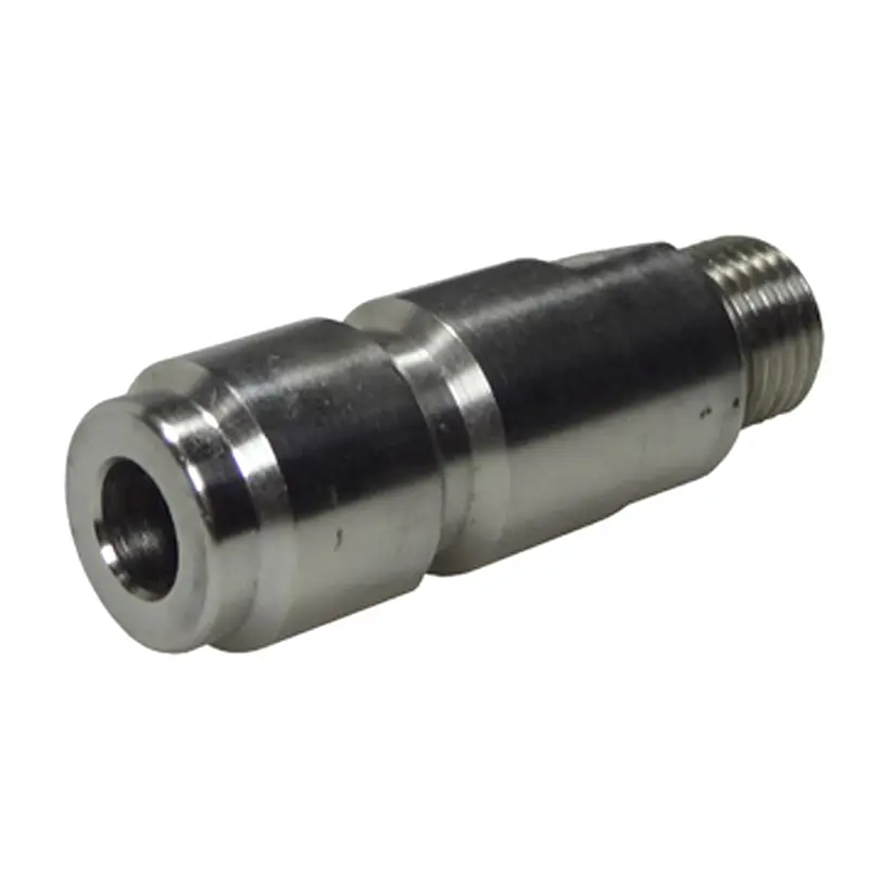 DN12 adapter korte uitvoering RVS 1/4'' BID