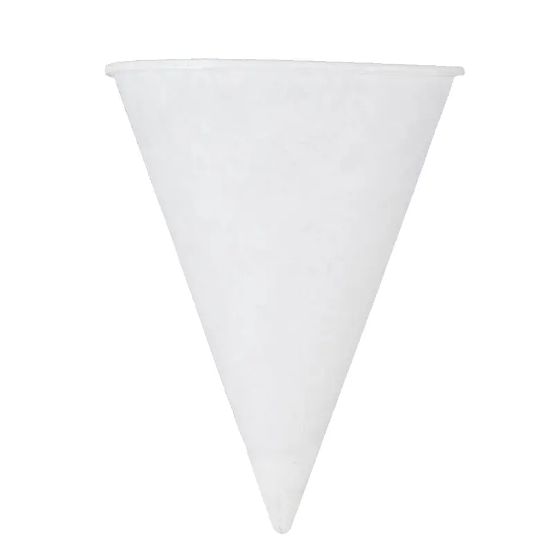 Drinkbeker papier watercone 68x94 mm 120 ml wit<linebreak>