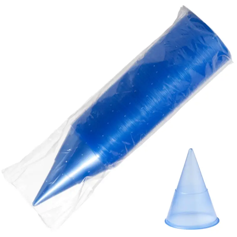 Drinkbeker watercone PP 70,3x95 mm 115 ml blauw