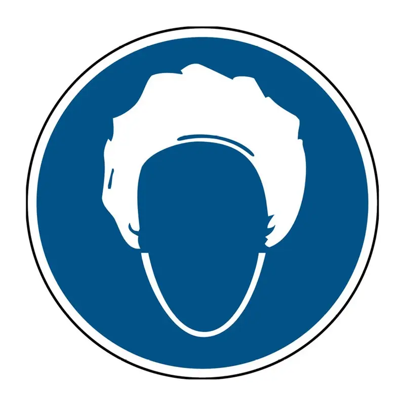 Sticker hoofddeksel verplicht PIC 269 rond
