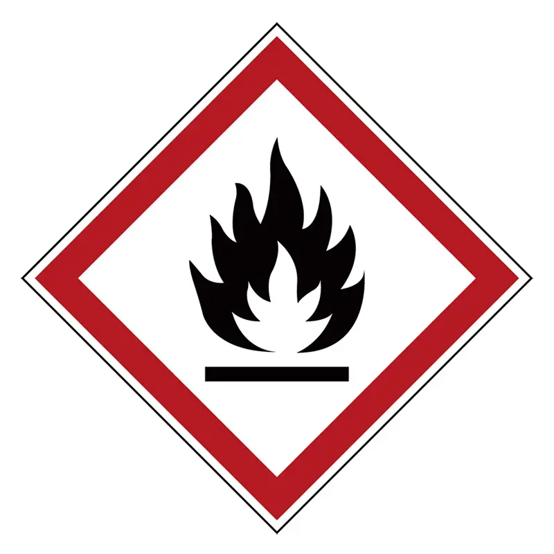 Sticker brandgevaarlijk PIC 1802