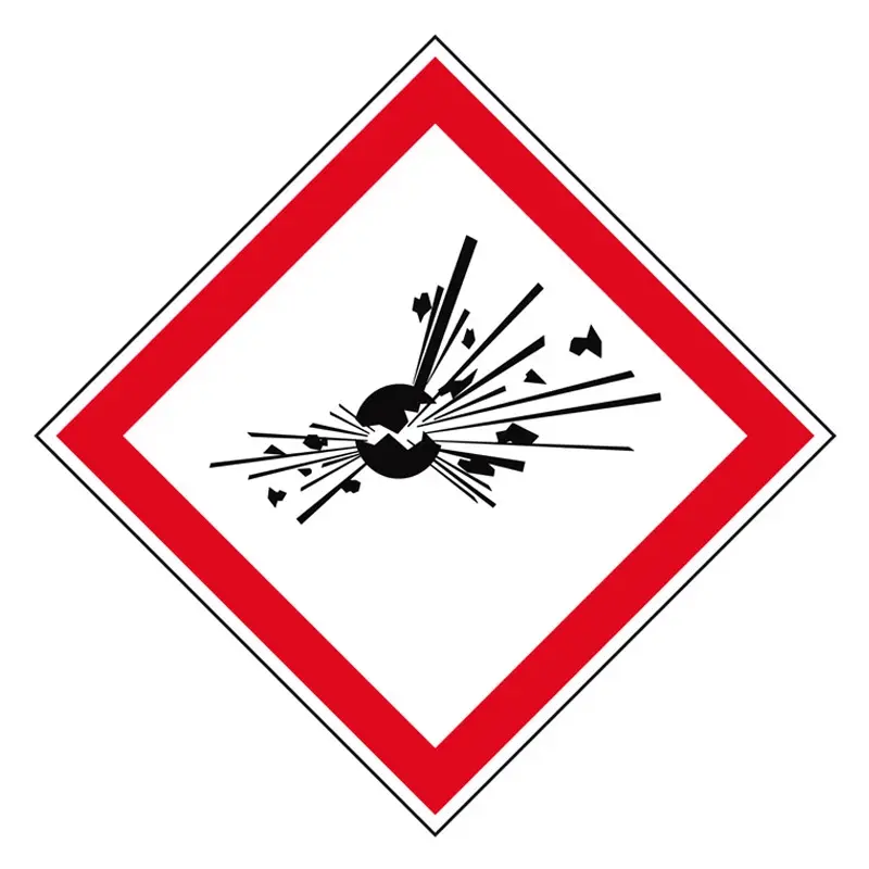 Sticker explosiegevaar PIC 1801