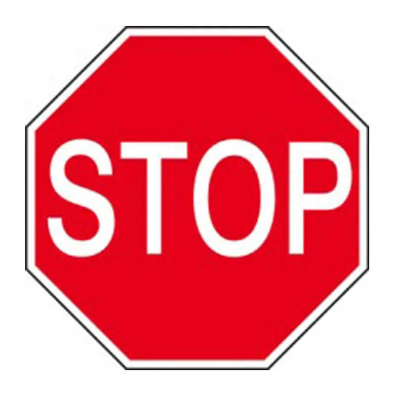 Vloersticker STOP D350 rond