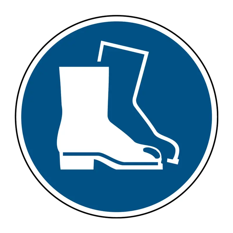 Sticker veiligheidsschoenen verplicht M008 B-862