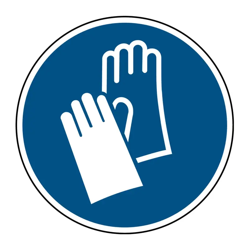 Sticker veiligheidshandschoen verplicht M009 B-862