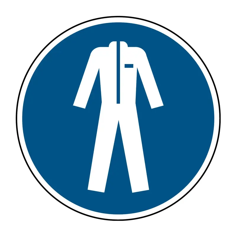 Sticker beschermkledij verplicht M010 B-862