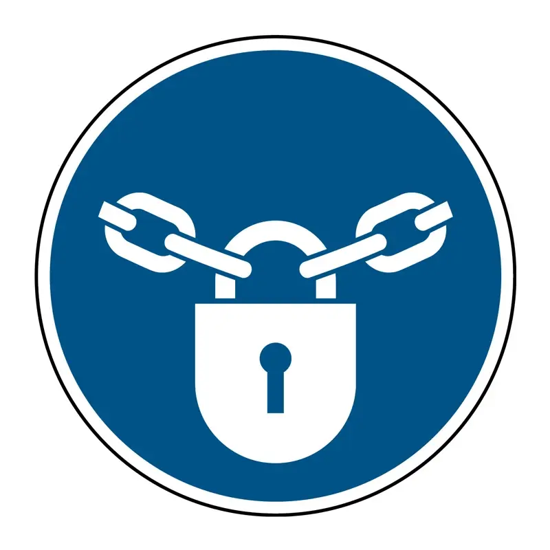 Sticker gesloten houden M028 B-862