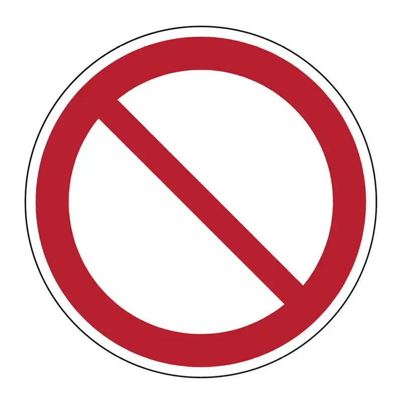 Sticker verbodsteken P001 B-862